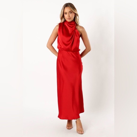 Petal & pup satin midi dress nwot - Picture 1 of 5